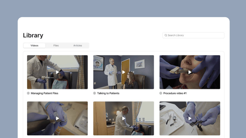 Access to clinical case studies and demo libraries